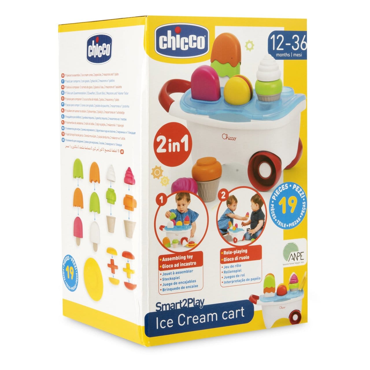Chicco Jucării Jucarie Chicco 12149-1 | Stivuire, Standul de Inghetata, 1-3 ani