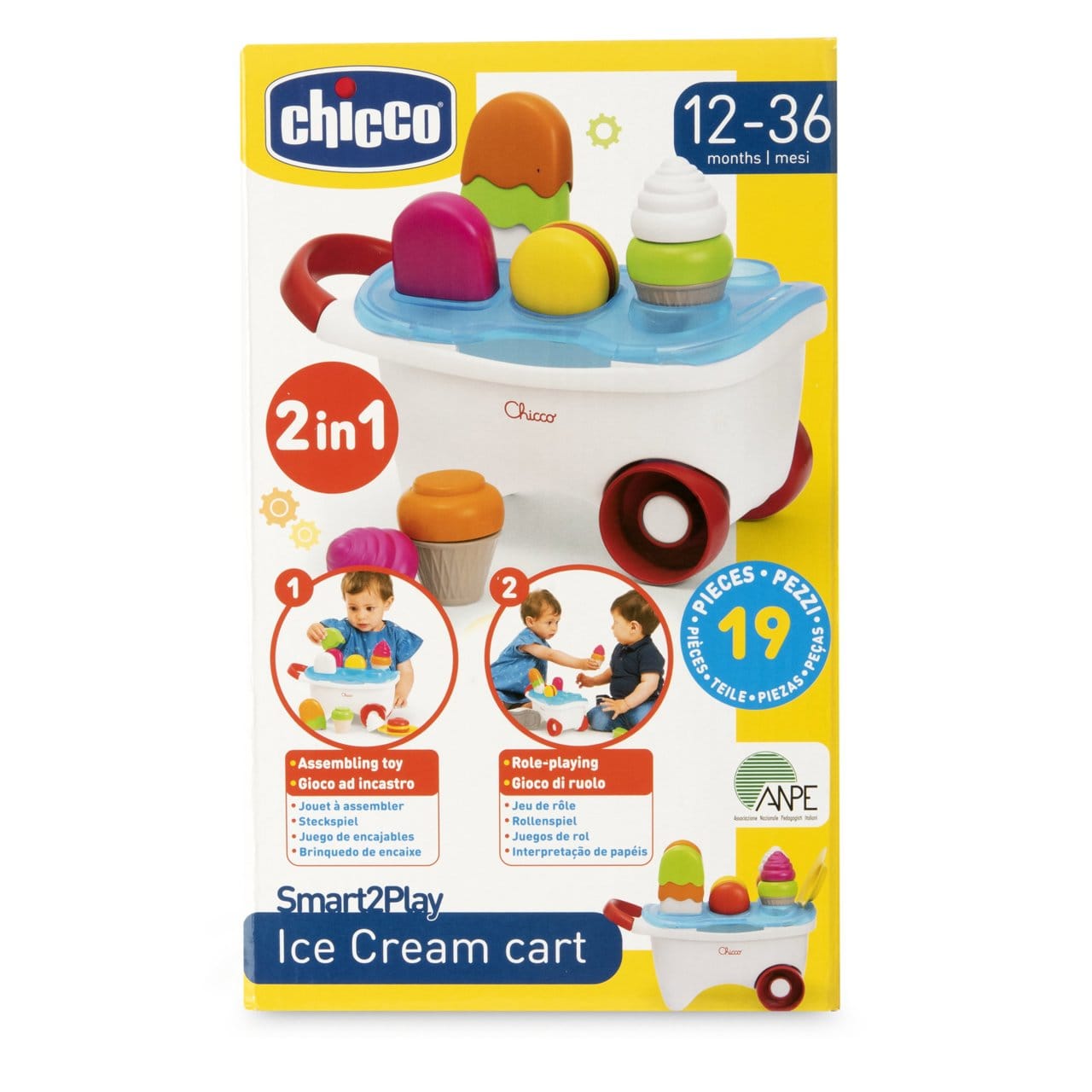 Chicco Jucării Jucarie Chicco 12149-1 | Stivuire, Standul de Inghetata, 1-3 ani