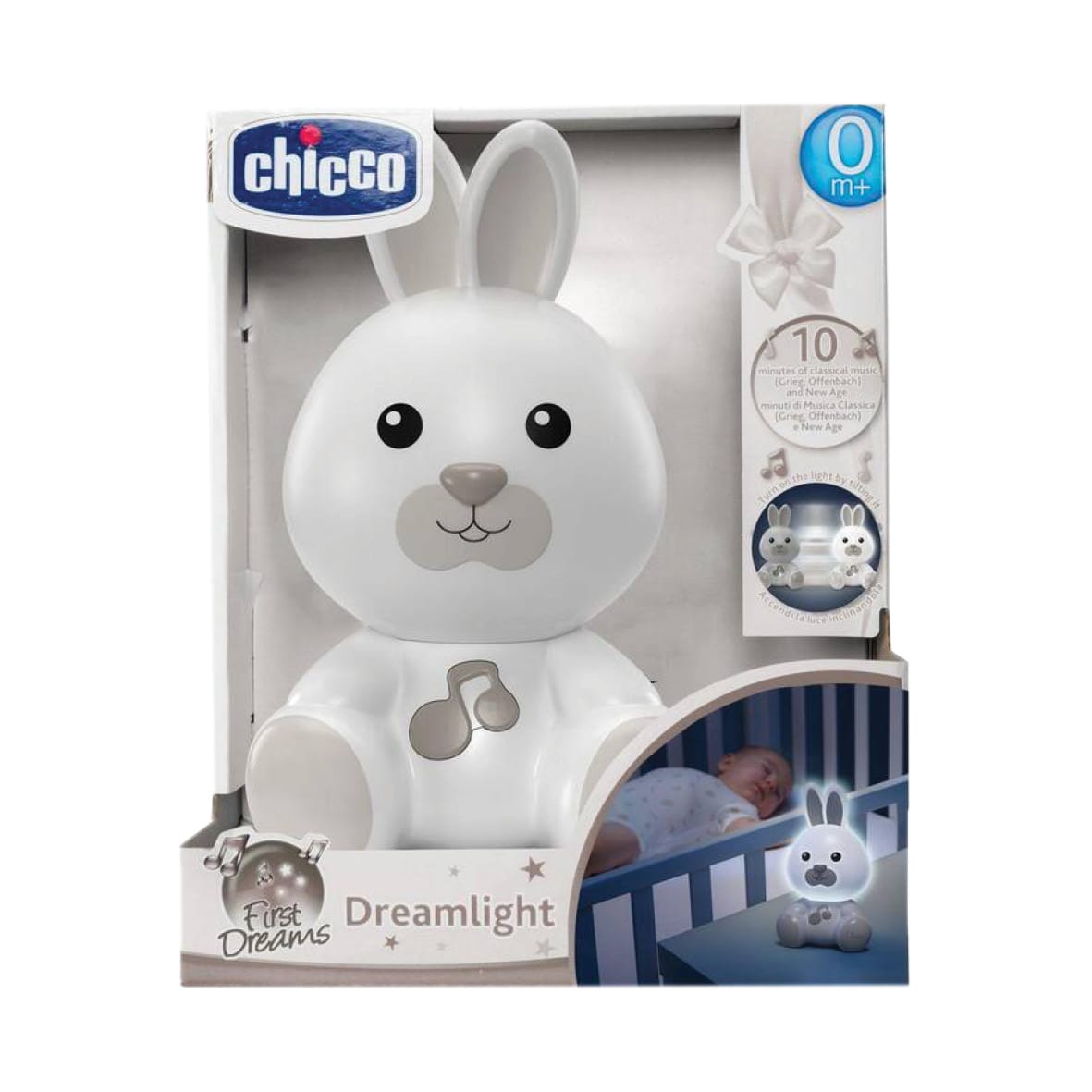 Chicco Jucării Jucarie Chicco Dream Light 11456-1 | Lampa Veghe Muzicala, Iepuras, 0luni+