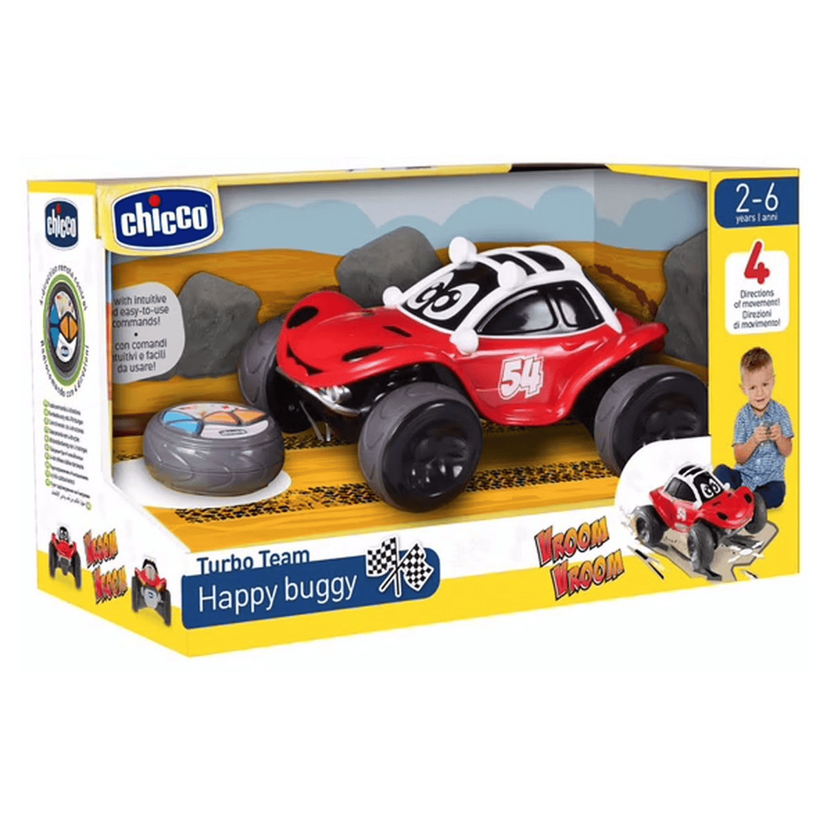 Chicco Jucării Jucarie Chicco Happy Buggy 09152-1 | Masinuta cu Telecomanda, 2-6 ani