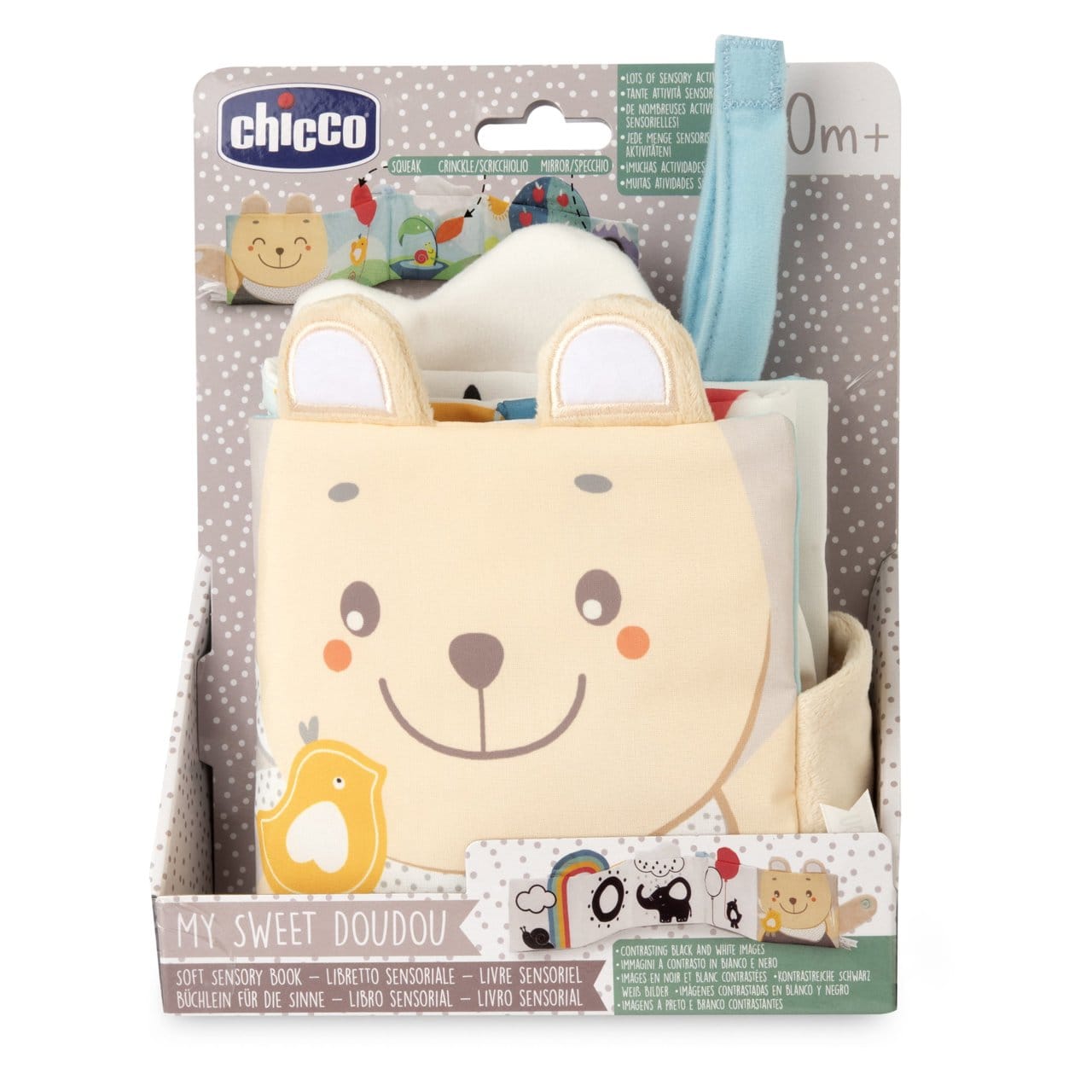 Chicco Jucării Jucarie Chicco 12162-1 | Carte Senzoriala, Soft Doudou, Unisex, 0luni+