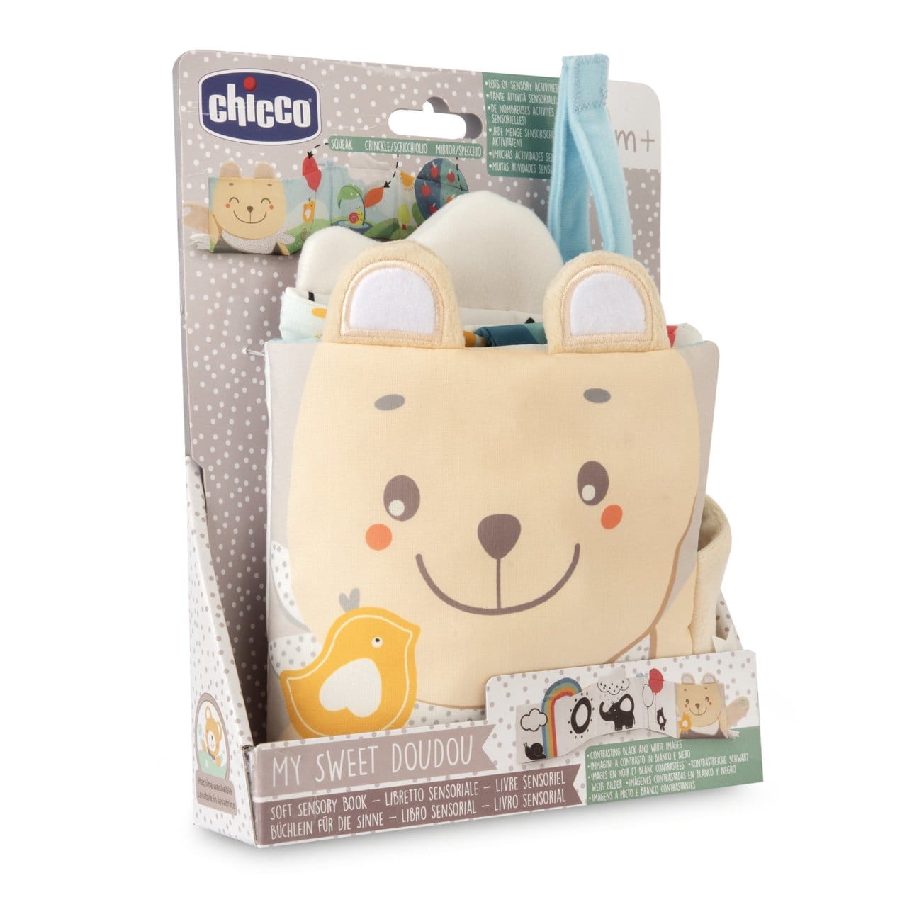 Chicco Jucării Jucarie Chicco 12162-1 | Carte Senzoriala, Soft Doudou, Unisex, 0luni+