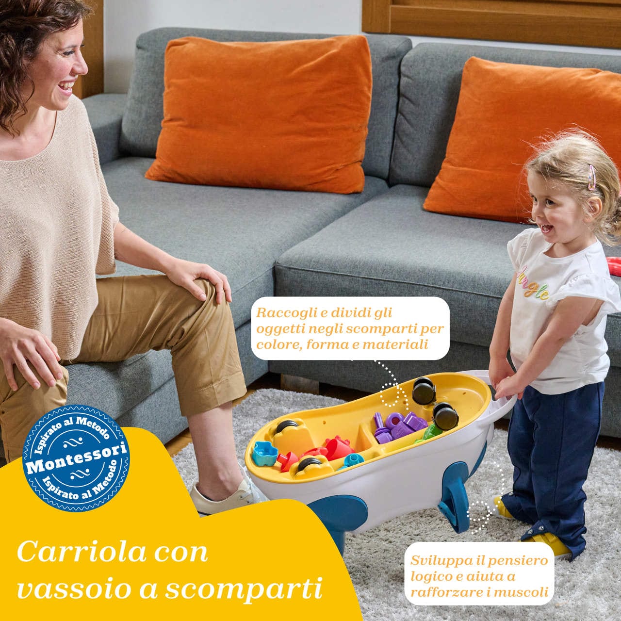 Chicco Jucării Jucarie Chicco 11856-1 | Ride-on Panda Montessori, 1-3 ani