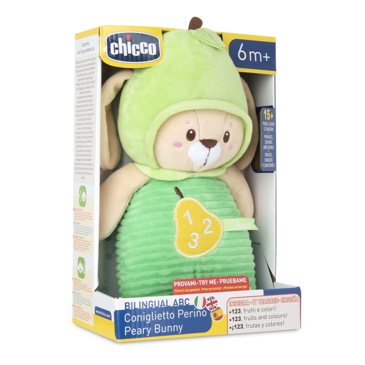 Chicco Jucării Jucarie Chicco Perry Bunny 1157168-1 | Iepuras Trilingv, Interactiv, 6luni+