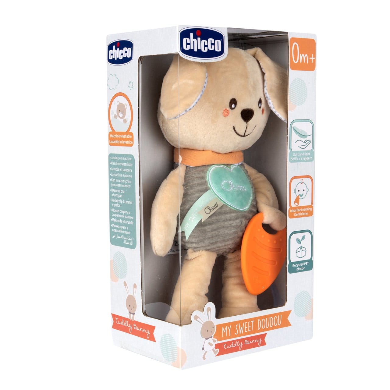 Chicco Jucării Jucarie Copii Chicco My Sweet Doudou 11467-1 | Plus, Multisenzorial, Zornaitoare, Bej, 0luni+