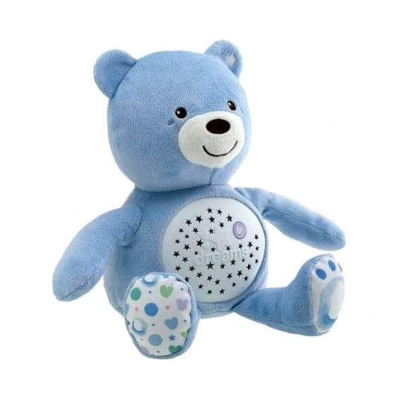 Chicco Jucării Jucarie Chicco 0801520-1 | Ursulet Proiectie, Bebelus, Albastra, 0luni+