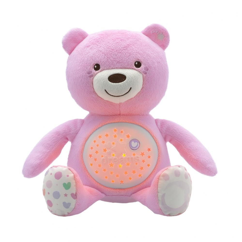 Chicco Jucării Jucarie cu Proiectie Chicco 0801510-1 | Ursulet Bebelus, Roz, 0luni+