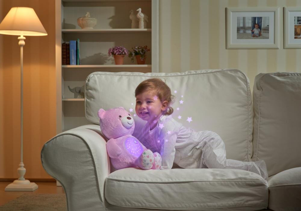 Chicco Jucării Jucarie cu Proiectie Chicco 0801510-1 | Ursulet Bebelus, Roz, 0luni+