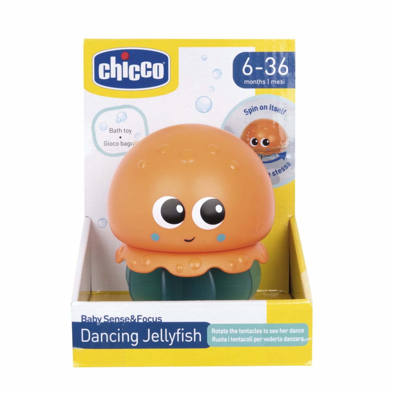 Chicco Jucării Jucarie de Baie Chicco 11902-1 | Meduza Dansatoare, 6-36 Luni, Interactiva