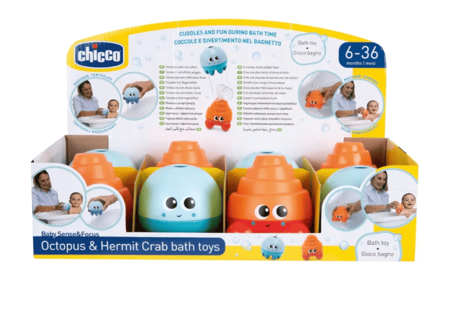 Chicco Jucării Jucarie de Baie Chicco 11904-1 | Crabul Hermit, 6-36 Luni, Interactiv