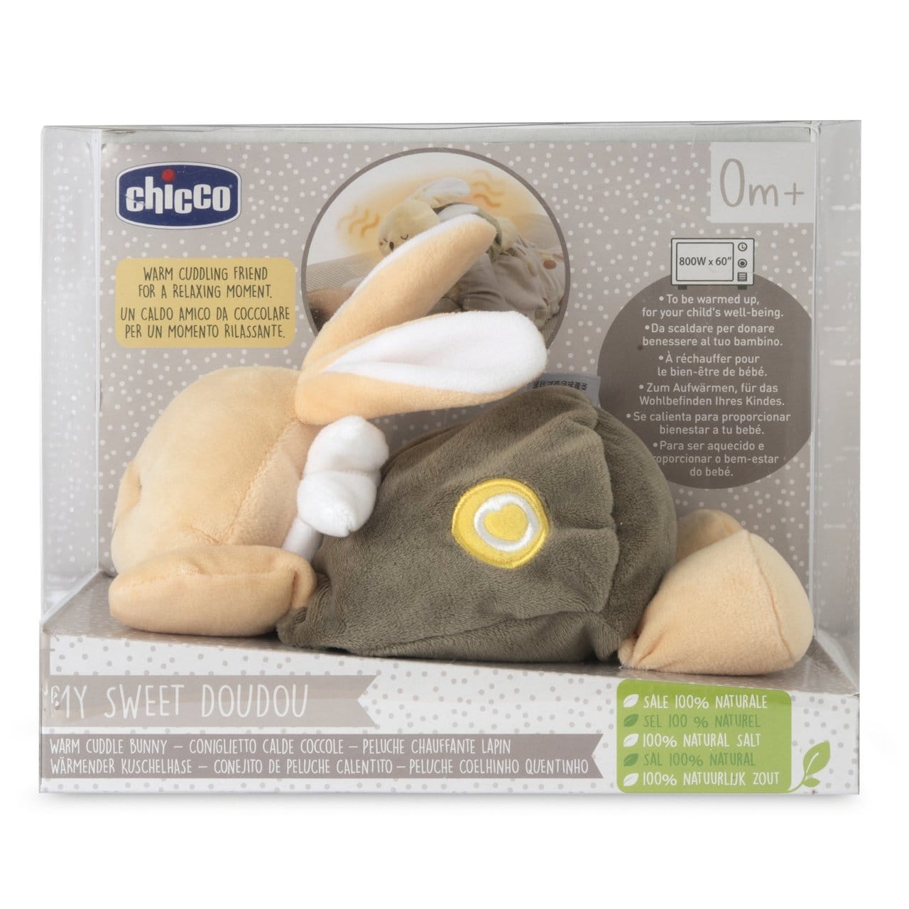 Chicco Jucării Jucarie de Plus Chicco 12161-1 | Iepuras Anticolici, My Sweet Doudou, Unisex, 0luni+