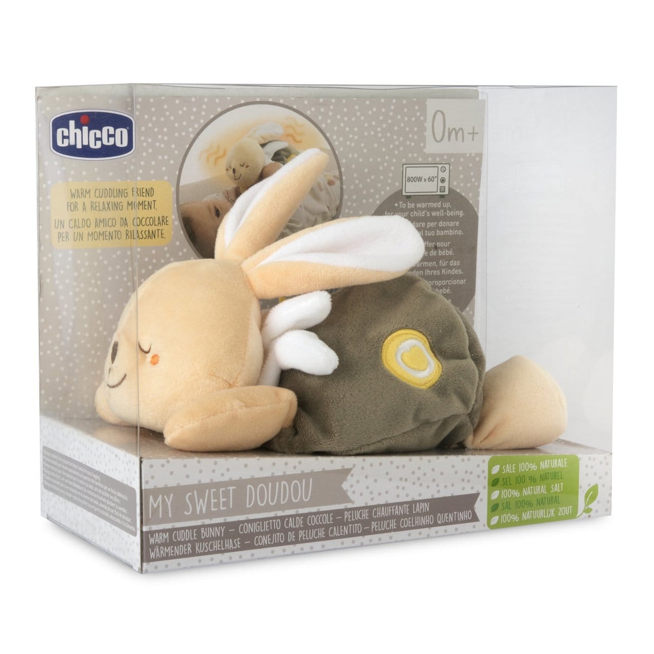 Chicco Jucării Jucarie de Plus Chicco 12161-1 | Iepuras Anticolici, My Sweet Doudou, Unisex, 0luni+