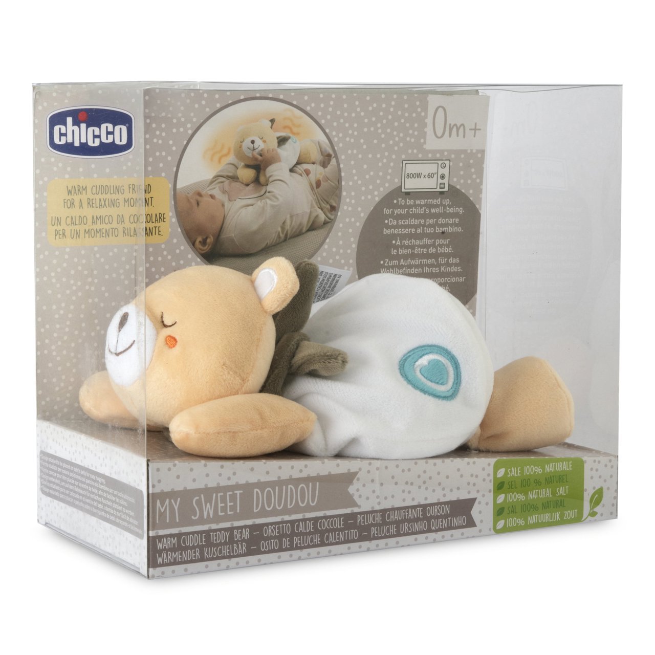 Jucarie de Plus Chicco Ursulet Anticolici My Sweet Doudou, Unisex, 0luni+