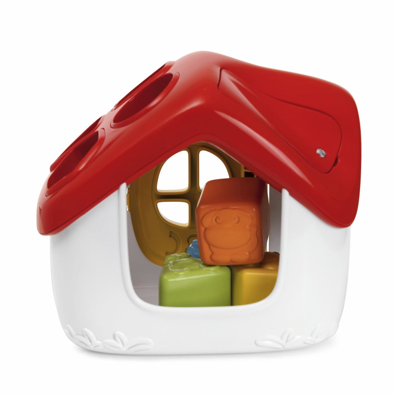 Chicco Jucării Jucarie Chicco 1209600-1 | Sortare 2 in 1, Casuta ABC, Franceza-Engleza, 10-36 Luni
