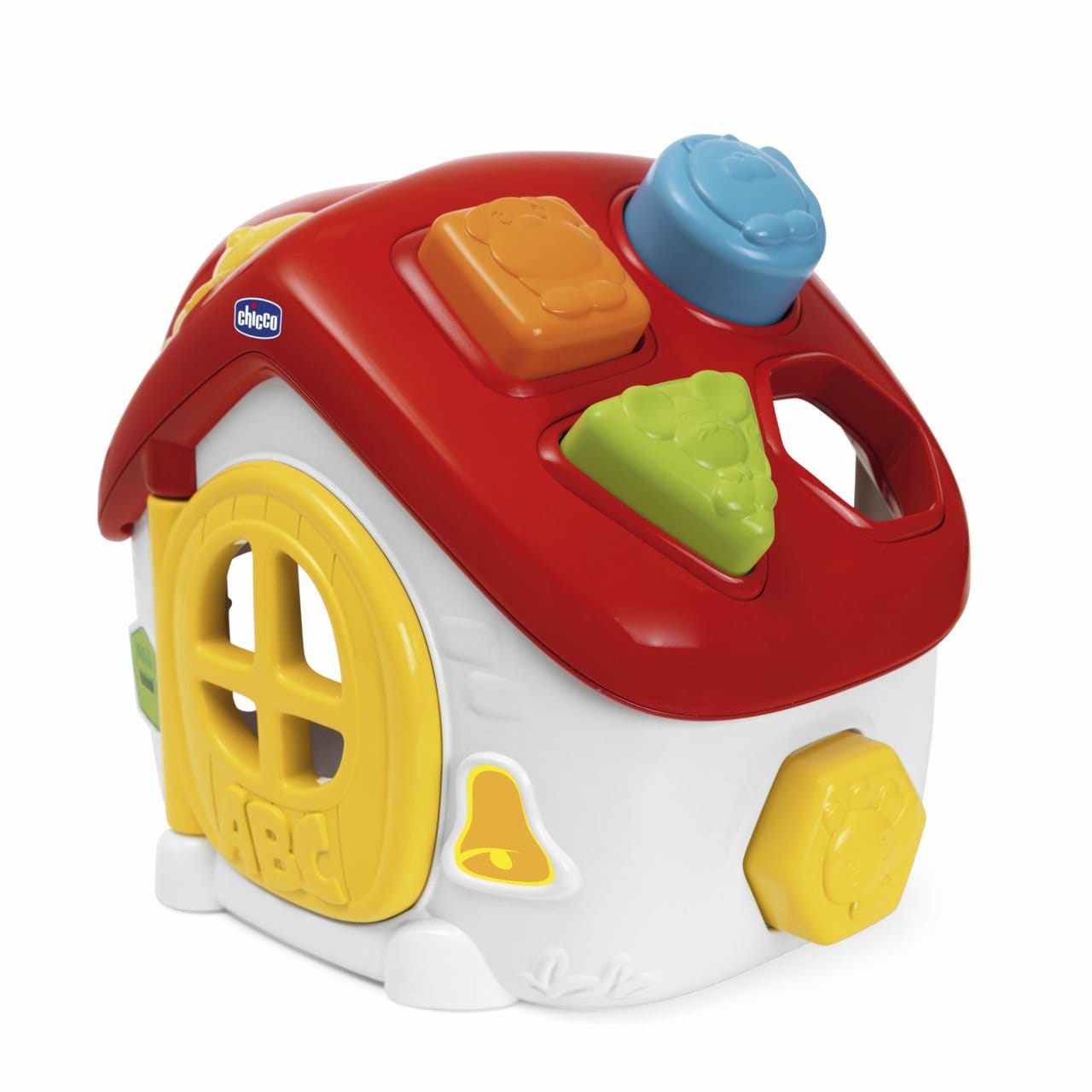 Chicco Jucării Jucarie Chicco 1209600-1 | Sortare 2 in 1, Casuta ABC, Franceza-Engleza, 10-36 Luni