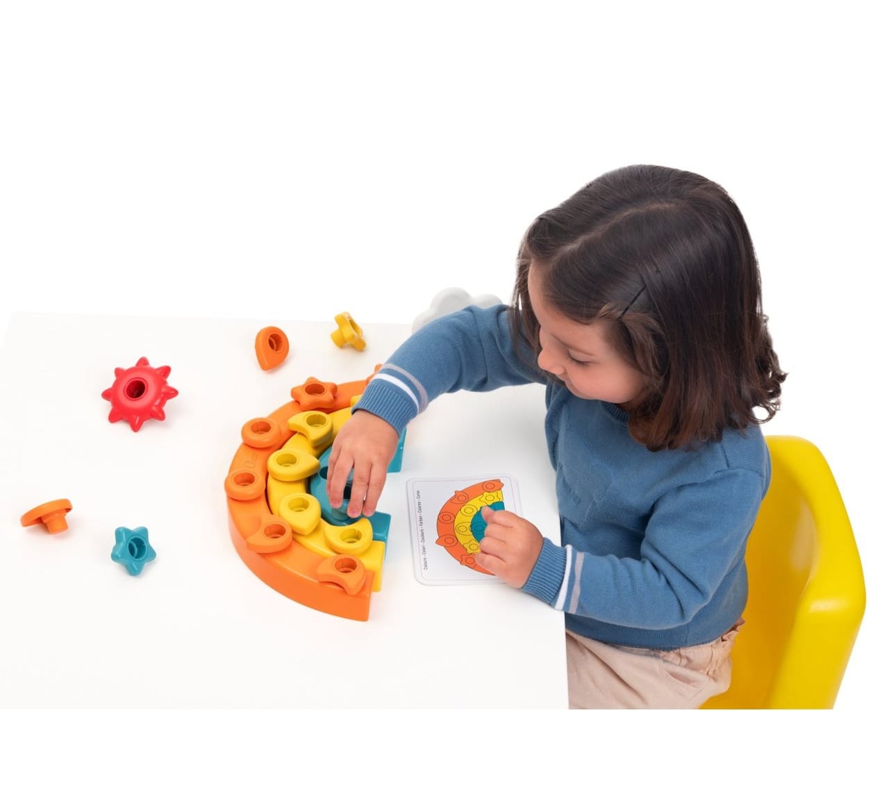 Chicco Jucării Jucarie Chicco 12198-1 | Sortare si Indemanare, 2 in 1, Curcubeu, 1-3 ani