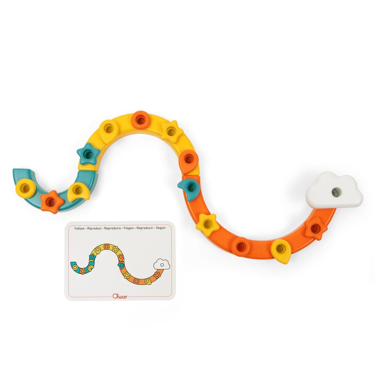 Chicco Jucării Jucarie Chicco 12198-1 | Sortare si Indemanare, 2 in 1, Curcubeu, 1-3 ani