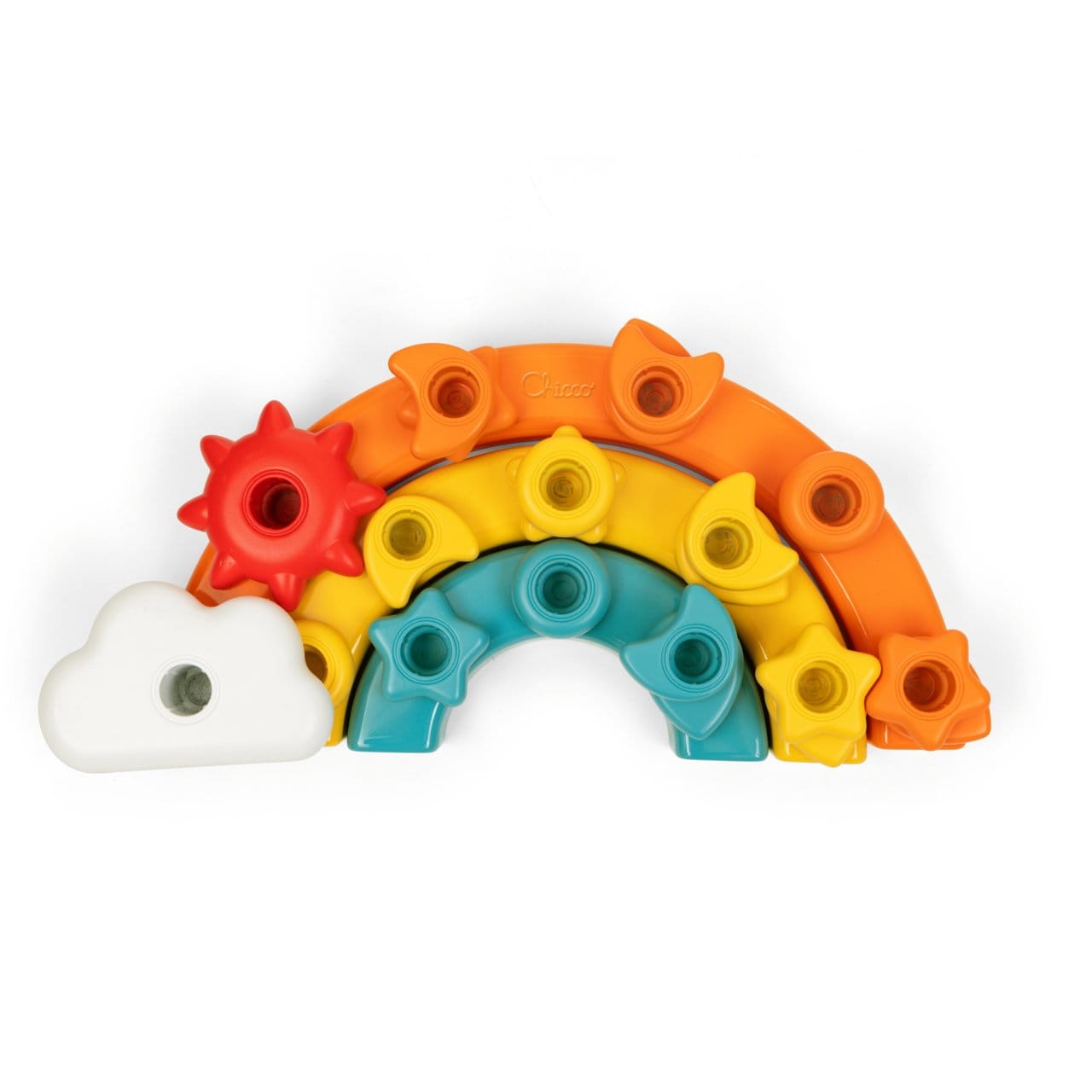 Chicco Jucării Jucarie Chicco 12198-1 | Sortare si Indemanare, 2 in 1, Curcubeu, 1-3 ani