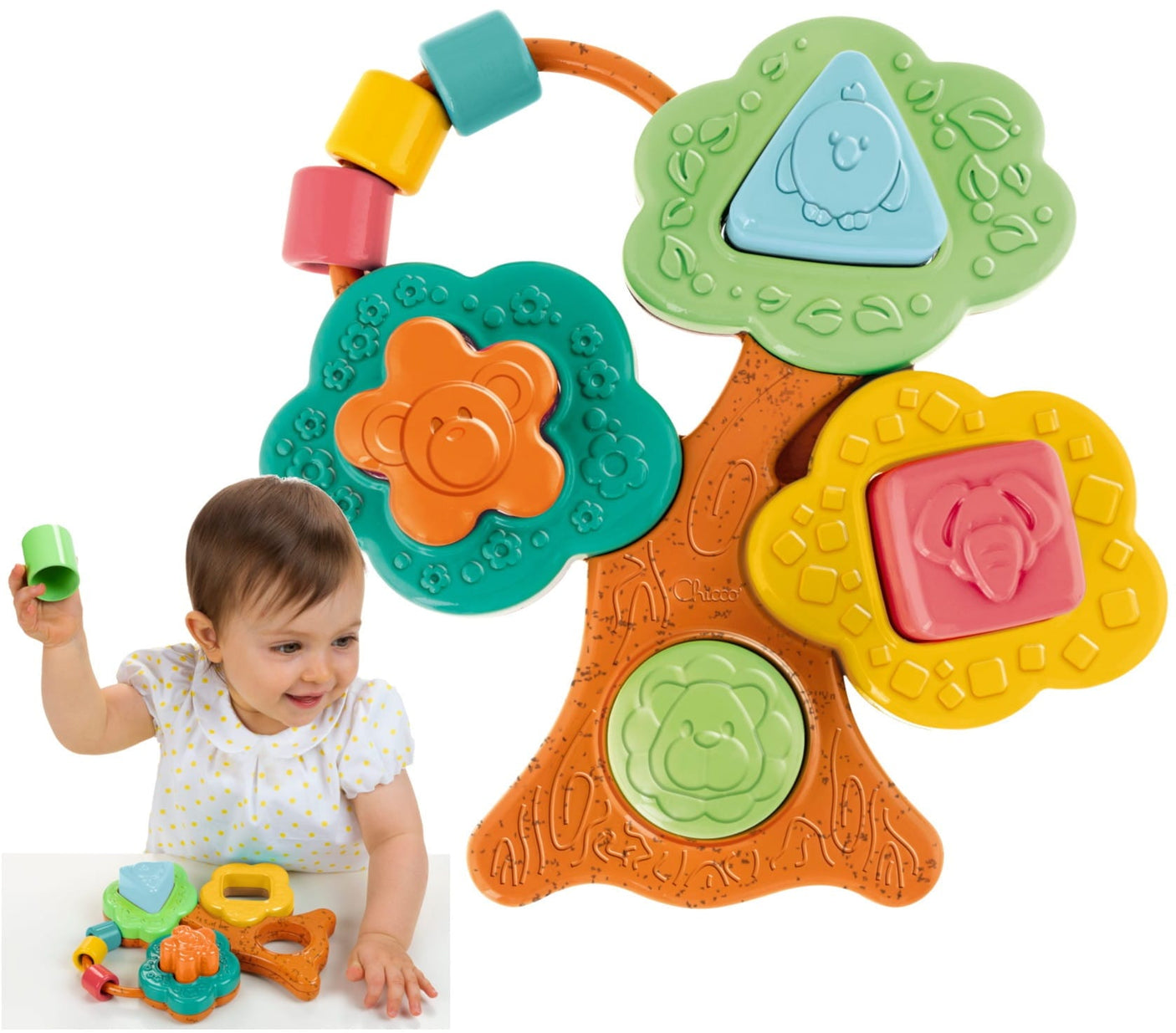 Chicco Jucării Jucarie Chicco Baobab 10493-1 | Sortare, Stivuire, Ecologica, 6-36 luni
