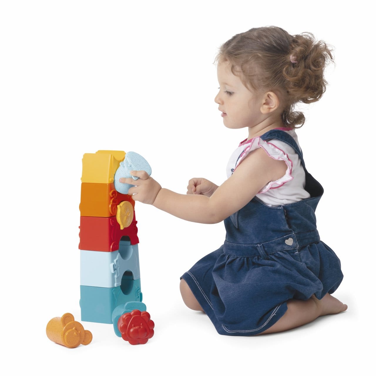 Chicco Jucării Jucarie Chicco 11570-1 | Turnulet Stivuire 2 in 1, Ecologica, 9-36 Luni