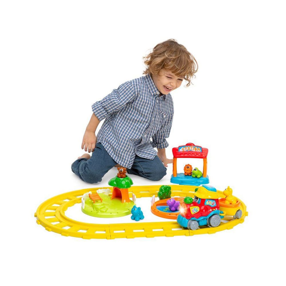 Chicco Jucării Jucarie Electronica Chicco 0914100-1 | Trenulet Vorbitor ABC, Bilingv FR/EN, 1-4 Ani