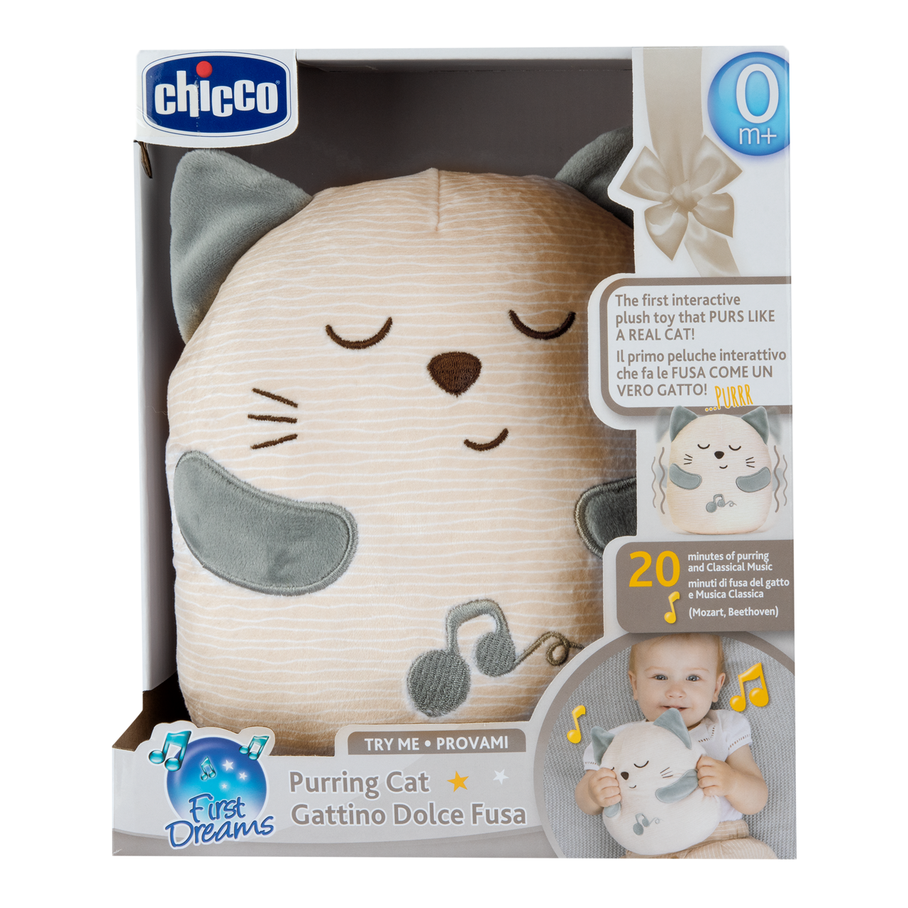 Jucarie Muzicala Interactiva Chicco Pisicuta Care Toarce, 0luni+