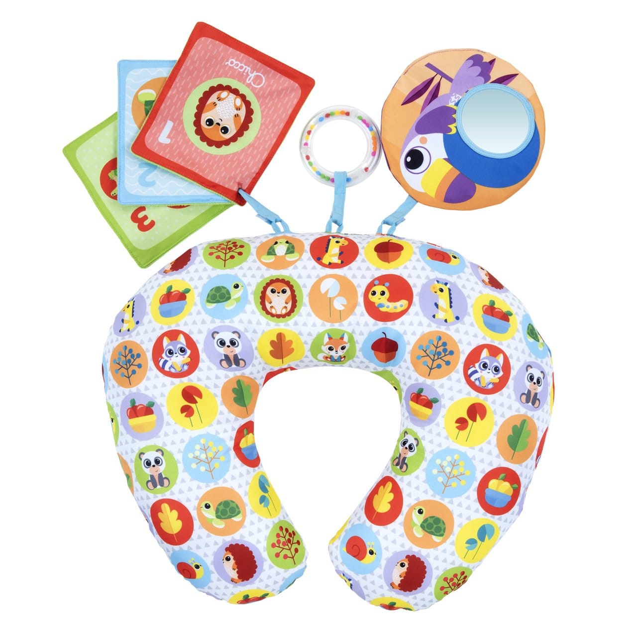 Chicco Jucării Jucarie Chicco 11351-1 | Pernuta Tummy Time, Animalute, 2-9 luni