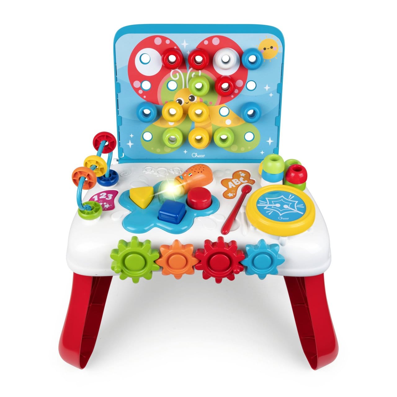 Chicco Jucării Jucarie Chicco 1155030-1 | Centru Activitate Montessori, Masuta Educativa, Bilingv FR/EN, 1-4 Ani
