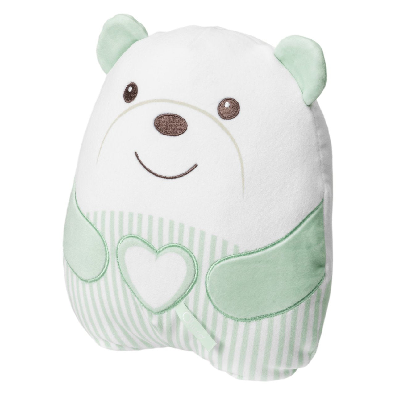 Jucarie Ursulet de Plus Chicco First Dreams pentru Relaxare și Meditatie, Verde, 0luni+