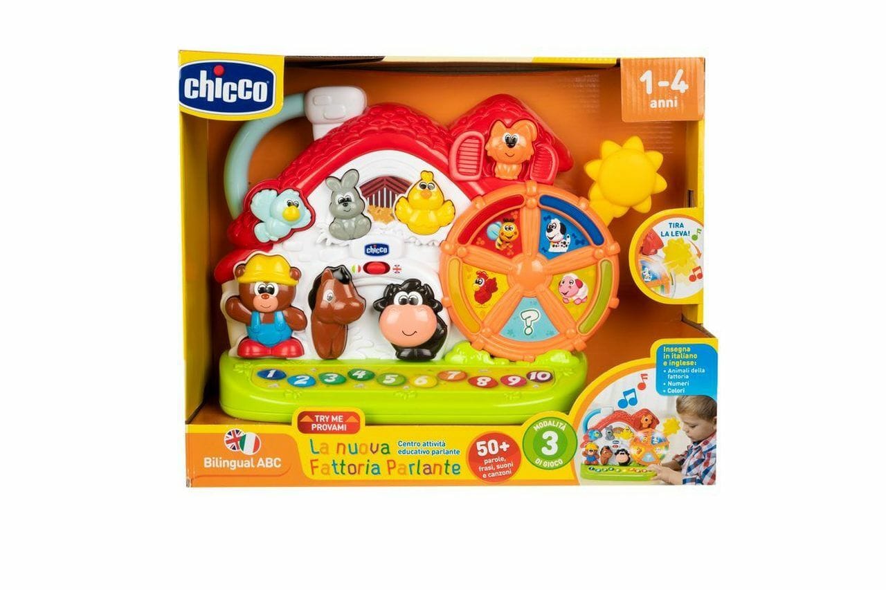 Chicco Jucării Jucarie Vorbitoare Chicco 09604-1 | Noua Ferma, Bilingva IT/EN, 1-4 Ani