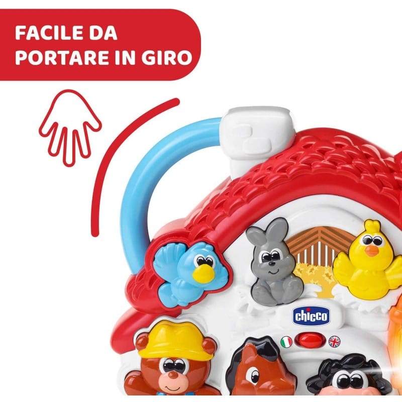 Chicco Jucării Jucarie Vorbitoare Chicco 09604-1 | Noua Ferma, Bilingva IT/EN, 1-4 Ani