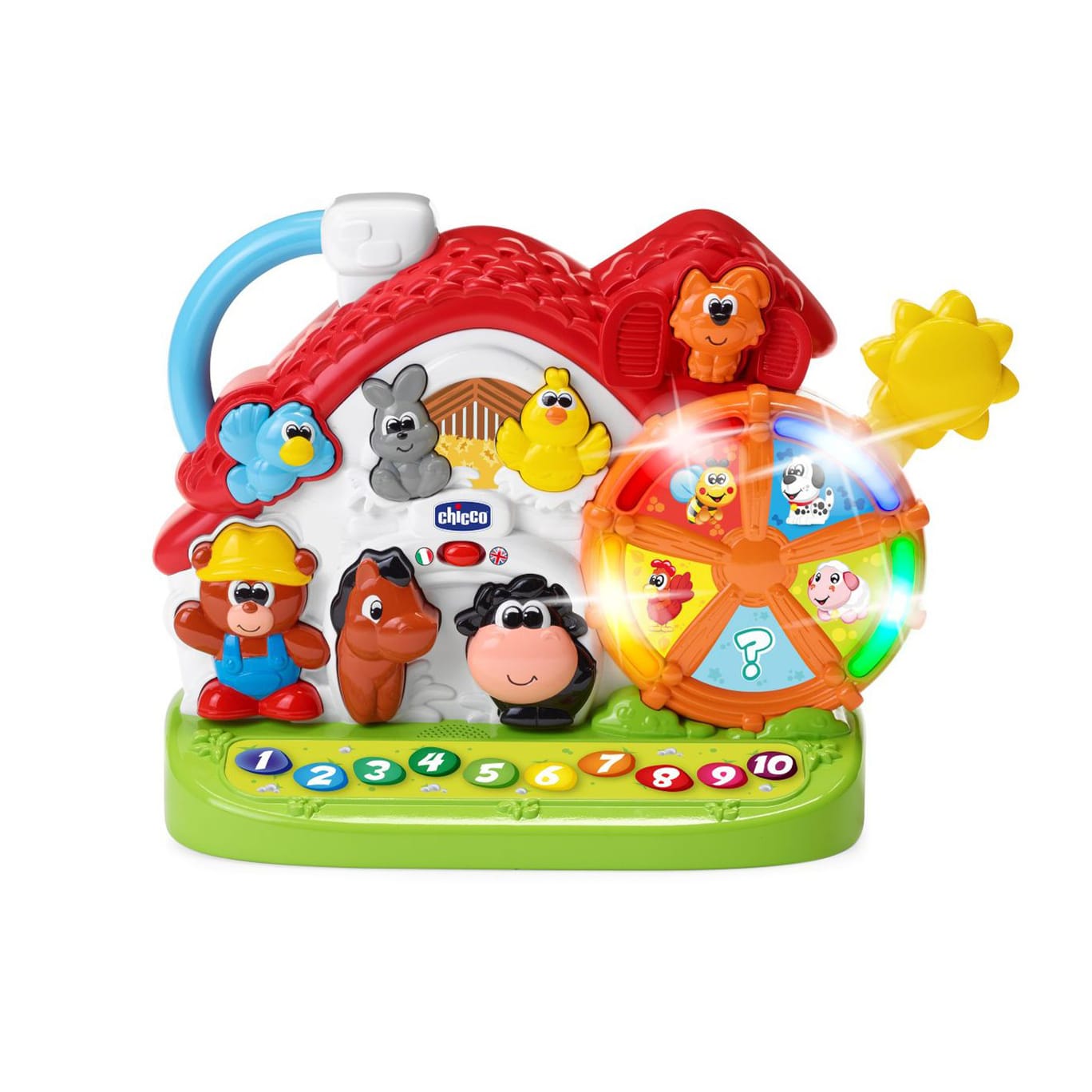 Chicco Jucării Jucarie Vorbitoare Chicco 09604-1 | Noua Ferma, Bilingva IT/EN, 1-4 Ani