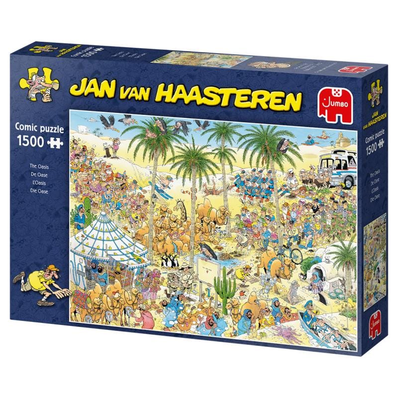 Jumbo Spiele Puzzle Puzzle Jumbo Jan van Haasteren 19059 | 1500 Piese, Tema Oaza