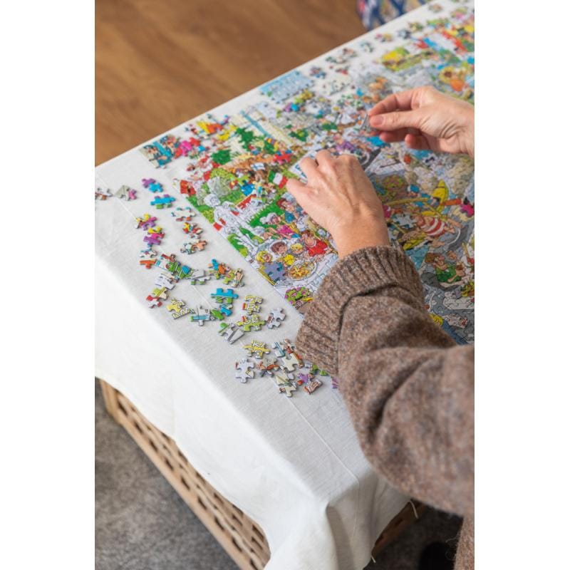 Jumbo Spiele Puzzle Puzzle Jumbo Jan van Haasteren 19059 | 1500 Piese, Tema Oaza