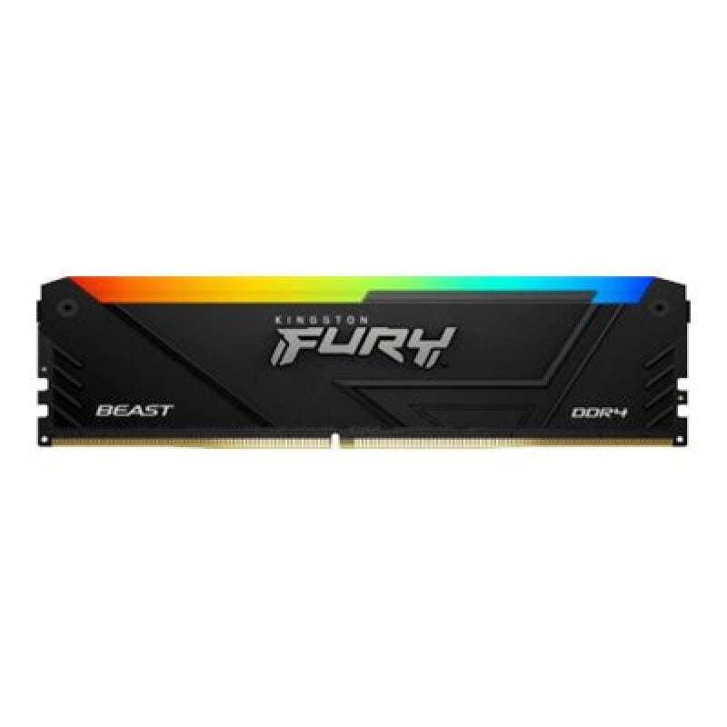 Kingston Memorie RAM Memorie RAM Kingston FURY Beast RGB KF432C16BB2AK2/32 | DDR4, 32GB (2x16GB), 3200MHz, CL16