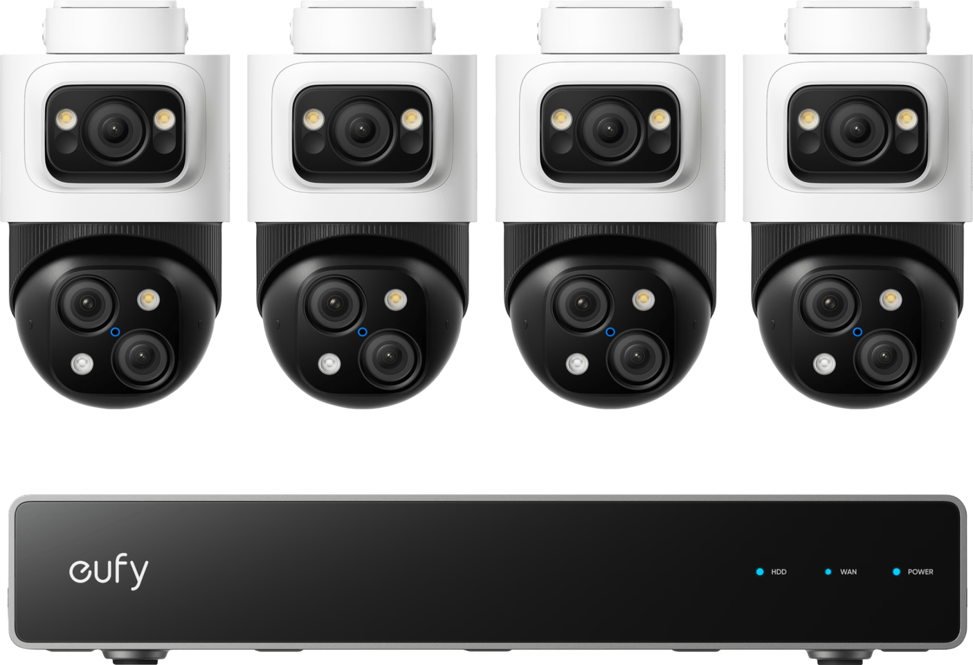 Eufy NVR Kit Supraveghere Eufy E8E00322 | 4K, AI, 4 Camere PTZ, IP65, PoE NVR