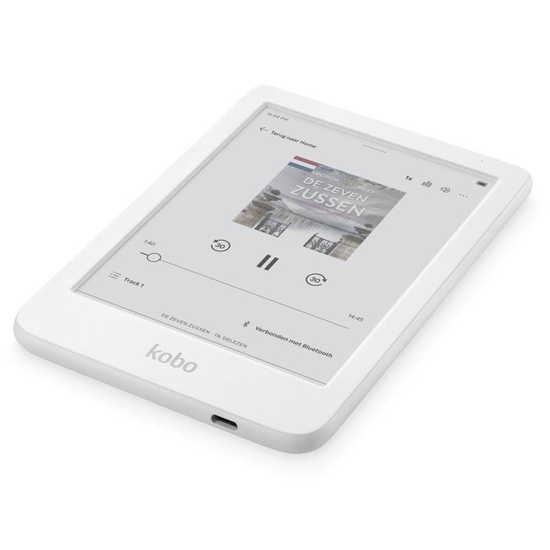 Kobo Ebook reader eBook Reader Kobo Clara Colour N367-KU-WH-K-CK | Ecran Color, Alb