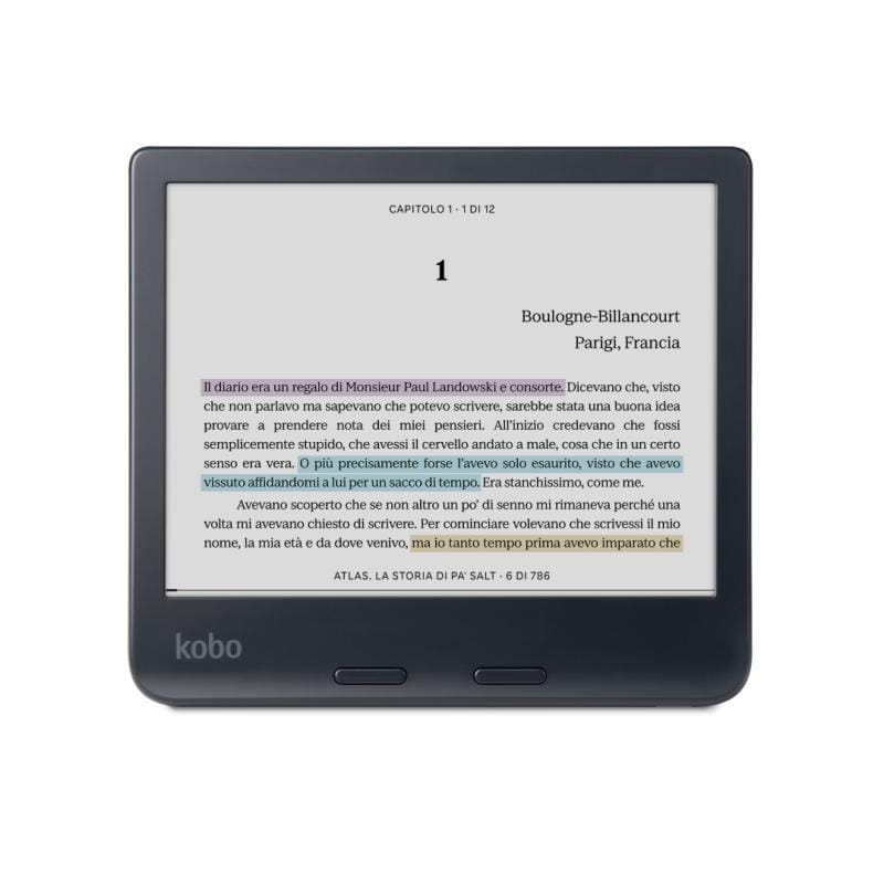 Kobo Ebook reader eBook Reader Kobo Libra Colour N428-KU-BK-K-CK | 7", Ecran Color, Negru