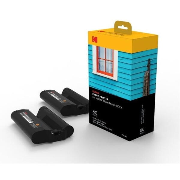 Cartus PHC-80 Kodak2 x cart & 80 sheets (4" x 6"); comp PD450/460/480