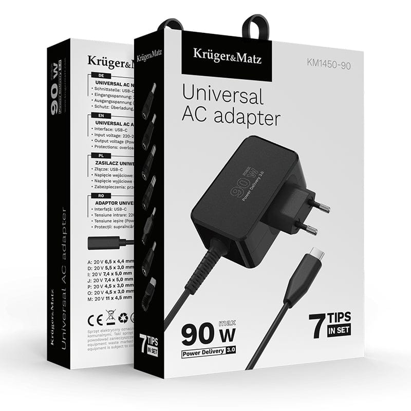 Kruger Matz Adaptor de alimentare Adaptor de alimentare Kruger Matz KM1450-90 | 90W, 180cm