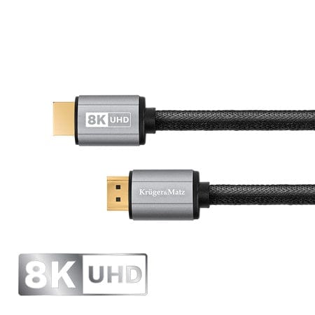 Kruger Matz Cablu HDMI Cablu HDMI Kruger Matz KM1266 | 48GB, 4K UHD, Aluminiu