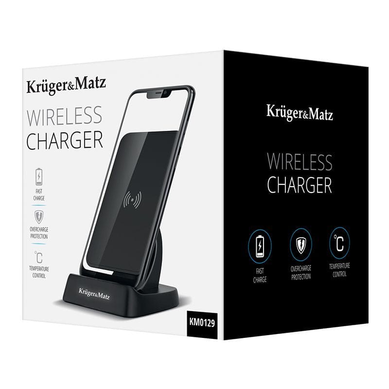 Kruger Matz Incarcator wireless Incarcator wireless Kruger Matz KM0129 | 10W, Wireless, LED