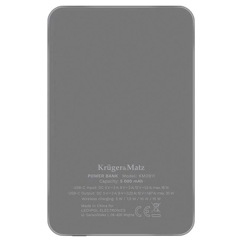 Kruger Matz Power bank Power Bank Kruger Matz KM0911 | Gri