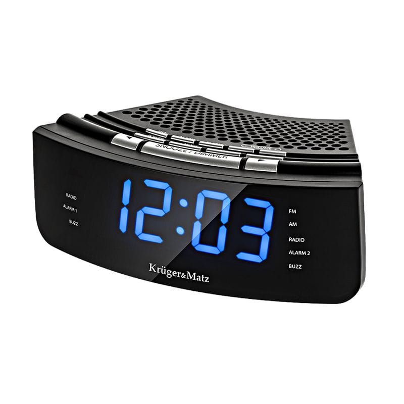 Kruger Matz Radio Portabil RADIO CU CEAS DUAL ALARM KRUGER&MATZ