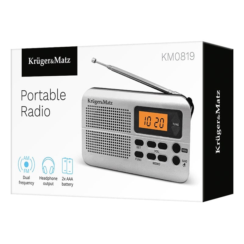 Kruger Matz Radio portabil Radio portabil Kruger Matz KM0819 | 3V, AA, Roșu, Portabil