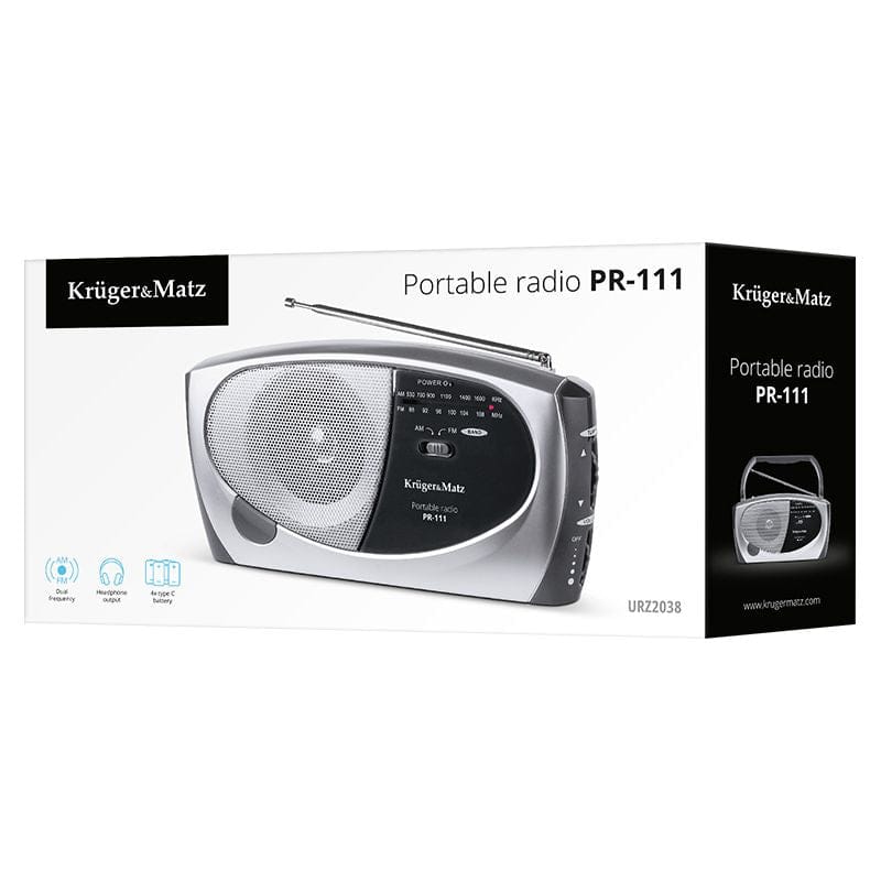 Kruger Matz Radio Portabil Radio Portabil Kruger Matz URZ2038 | 230V, Roșu, Portabil