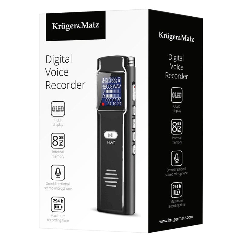 Kruger Matz Reportofon Reportofon Kruger Matz KM0286 | 8GB