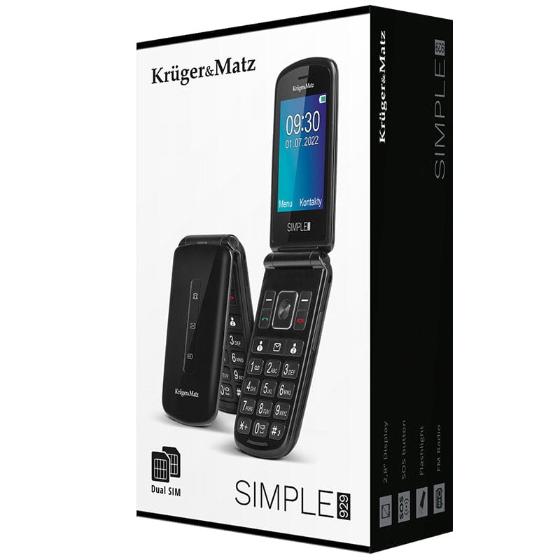 Kruger Matz Telefon Telefon Kruger Matz KM0929.1 | 1000mAh, 16GB, 240V, Albastru, Bluetooth