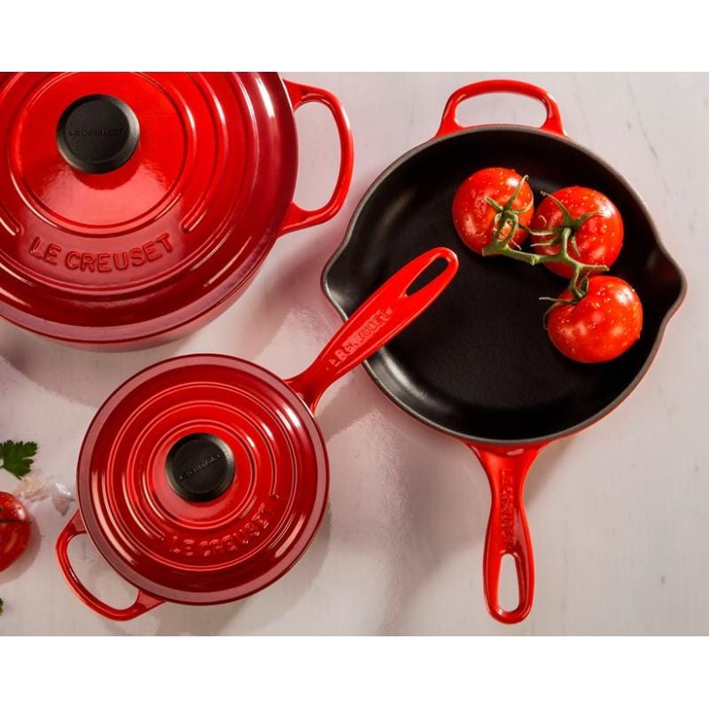 Le Creuset Tigaie Tigaie Le Creuset Signature 154855 | 23 cm, Fonta Emailata, Oven Red, Cuptor