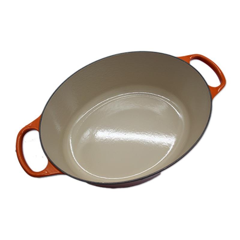 Le Creuset Set ustensile de bucatarie Tava Ovala Le Creuset Signature 149918 | 35 cm, Fonta Emailata, Oven Red